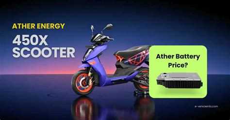 Ather 450x battery price, Replacement cost, life, warranty 2023.